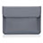 Double Pochette Housse Cuir pour Huawei Matebook 13 (2020) Gris