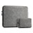 Double Pochette Housse Cuir pour Samsung Galaxy Book Flex 13.3 NP930QCG Gris