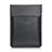 Double Pochette Housse Cuir pour Samsung Galaxy Book S 13.3 SM-W767 Noir