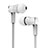 Ecouteur Casque Filaire Sport Stereo Intra-auriculaire Oreillette H12 Blanc Petit