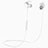 Ecouteur Casque Sport Bluetooth Stereo Intra-auriculaire Sans fil Oreillette H43 Blanc