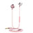 Ecouteur Filaire Sport Stereo Casque Intra-auriculaire Oreillette H05 Rose Petit