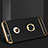 Etui Bumper Luxe Metal et Plastique avec Support Bague Anneau A01 pour Apple iPhone 6S Noir Petit