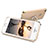 Etui Bumper Luxe Metal et Plastique avec Support Bague Anneau pour Apple iPhone 5S Or Petit