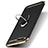 Etui Bumper Luxe Metal et Plastique avec Support Bague Anneau pour Huawei Honor V10 Noir