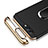 Etui Bumper Luxe Metal et Plastique avec Support Bague Anneau pour Huawei Honor V10 Noir Petit