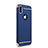 Etui Bumper Luxe Metal et Plastique pour Apple iPhone X Bleu Petit