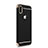 Etui Bumper Luxe Metal et Plastique pour Apple iPhone X Noir Petit