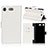 Etui Clapet Portefeuille Livre Cuir L01 pour Sony Xperia XZ1 Compact Blanc Petit