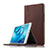 Etui Clapet Portefeuille Livre Cuir L02 pour Huawei Mediapad M3 8.4 BTV-DL09 BTV-W09 Marron Petit