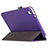 Etui Clapet Portefeuille Livre Cuir L04 pour Huawei Honor Pad 2 Violet Petit