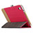 Etui Clapet Portefeuille Livre Cuir L05 pour Huawei Honor Pad 2 Rouge Petit