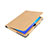 Etui Clapet Portefeuille Livre Cuir L07 pour Huawei MediaPad T3 10 AGS-L09 AGS-W09 Or Petit