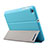 Etui Clapet Portefeuille Livre Cuir pour Huawei Mediapad T1 7.0 T1-701 T1-701U Bleu Ciel Petit