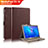 Etui Clapet Portefeuille Livre Cuir pour Huawei MediaPad T3 10 AGS-L09 AGS-W09 Marron