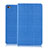 Etui Clapet Portefeuille Livre Tissu pour Huawei Mediapad M2 8 M2-801w M2-803L M2-802L Bleu Petit