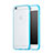 Etui Contour Silicone et Vitre Transparente Mat pour Apple iPhone 6 Bleu