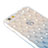 Etui Luxe Strass Bling Diamant Transparente Degrade pour Apple iPhone 6 Plus Bleu Petit