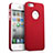 Etui Plastique Rigide avec Trou Mat pour Apple iPhone 5 Rouge