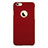 Etui Plastique Rigide avec Trou Mat pour Apple iPhone 6 Rouge Petit