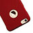 Etui Plastique Rigide avec Trou Mat pour Apple iPhone 6 Rouge Petit