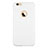 Etui Plastique Rigide avec Trou Mat pour Apple iPhone 6S Blanc Petit