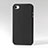 Etui Plastique Rigide Cuir pour Apple iPhone 4 Noir