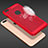 Etui Plastique Rigide Mailles Filet pour Apple iPhone 8 Plus Rouge Petit