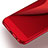 Etui Plastique Rigide Mailles Filet pour Huawei Honor 9 Premium Rouge Petit