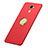 Etui Plastique Rigide Mat avec Support Bague Anneau A03 pour Huawei Enjoy 7 Plus Rouge Petit