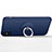 Etui Plastique Rigide Mat et Support Bague Anneau pour Apple iPhone X Bleu Petit