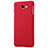 Etui Plastique Rigide Mat pour Samsung Galaxy On7 (2016) G6100 Rouge Petit