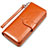 Etui Pochette Cuir Portefeuille Universel Marron