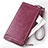 Etui Pochette Cuir Portefeuille Universel Violet