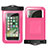 Etui Pochette Etanche Waterproof Universel W02 Rose Rouge