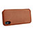 Etui Portefeuille Flip Cuir pour Apple iPhone Xs Marron Petit