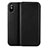 Etui Portefeuille Flip Cuir pour Apple iPhone Xs Max Noir Petit