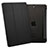 Etui Portefeuille Livre Cuir L05 pour Apple iPad Mini 3 Noir Petit