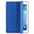 Etui Portefeuille Livre Cuir L06 pour Apple iPad Mini 3 Bleu Petit