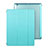 Etui Portefeuille Livre Cuir pour Apple iPad 2 Bleu Ciel