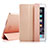 Etui Portefeuille Livre Cuir pour Apple iPad Air 2 Or Rose