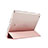 Etui Portefeuille Livre Cuir pour Apple iPad Mini 2 Or Rose Petit