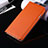 Etui Portefeuille Livre Cuir pour Apple iPhone 6S Orange Petit