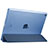 Etui Portefeuille Livre Cuir pour Apple New iPad 9.7 (2017) Bleu Petit