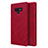 Etui Portefeuille Livre Cuir pour Samsung Galaxy Note 9 Rouge Petit