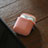 Etui Silicone avec Mousqueton pour Boitier de Charge de Airpods Z04 Rose Petit