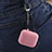 Etui Silicone avec Mousqueton pour Boitier de Charge de Airpods Z04 Rose Petit