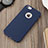 Etui Silicone avec Trou Souple Couleur Unie pour Apple iPhone 5S Bleu Petit