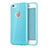 Etui Silicone avec Trou Souple Couleur Unie pour Apple iPhone 6 Bleu Ciel Petit