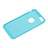 Etui Silicone avec Trou Souple Couleur Unie pour Apple iPhone 6 Bleu Ciel Petit